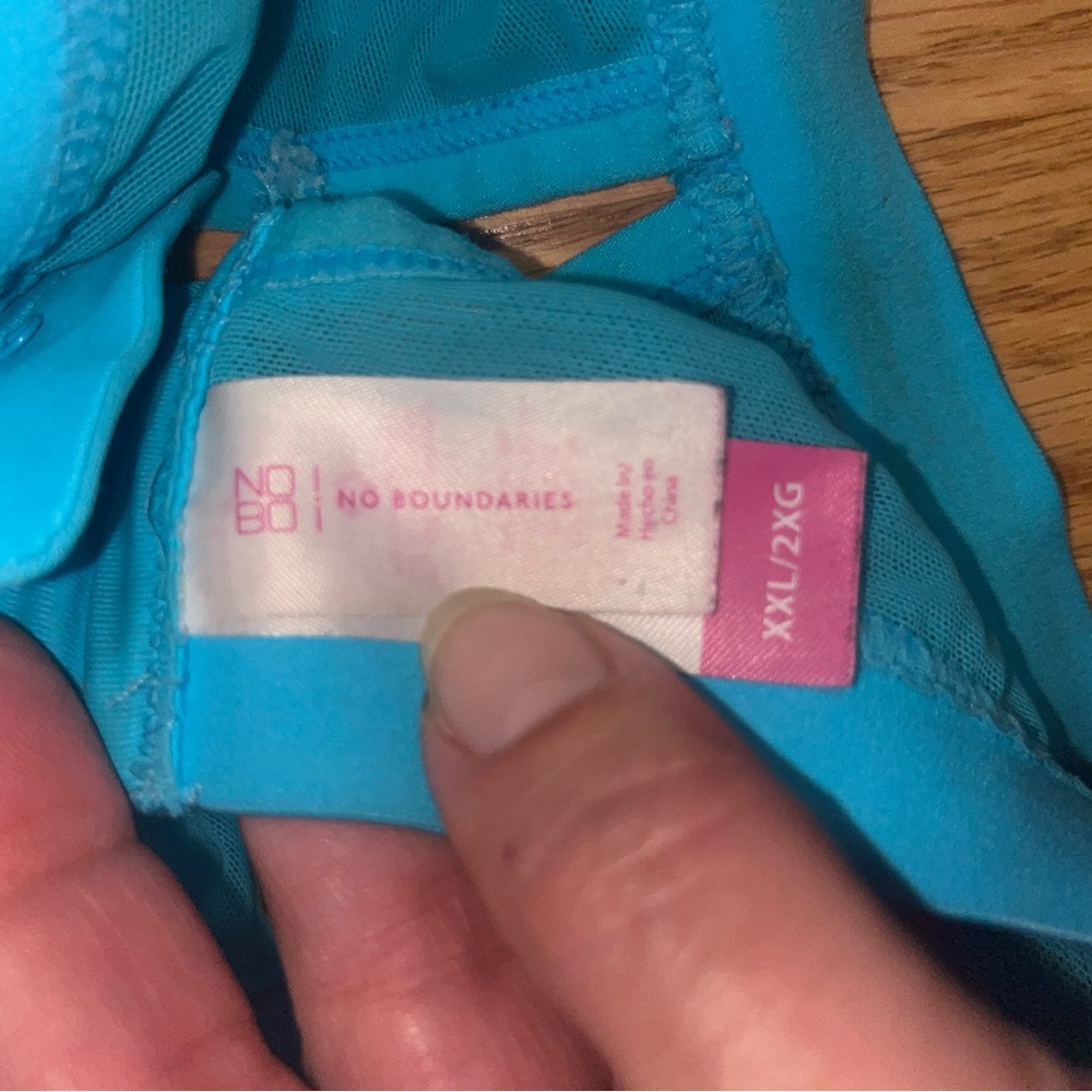 No Boundaries Turquoise Bralette XXL - Picture 3 of 3